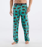 Little Blue House Brown Bears Man Pants