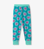 Hatley Glowing Hearts Bamboo Pajama Set