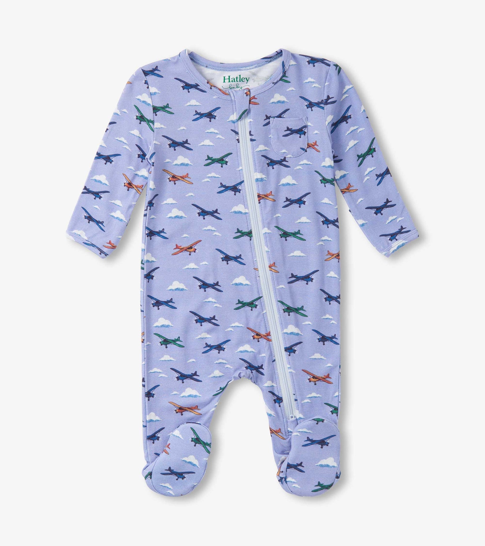 Hatley Mini Airplanes Baby Footed Coverall