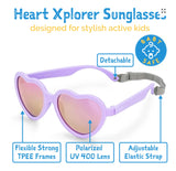 Jan & Jul kids Polarized Heart Sunglasses (Aurora Lenses)