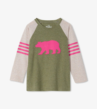 Little Blue House Kids Heritage Long Sleeve Raglan Tee