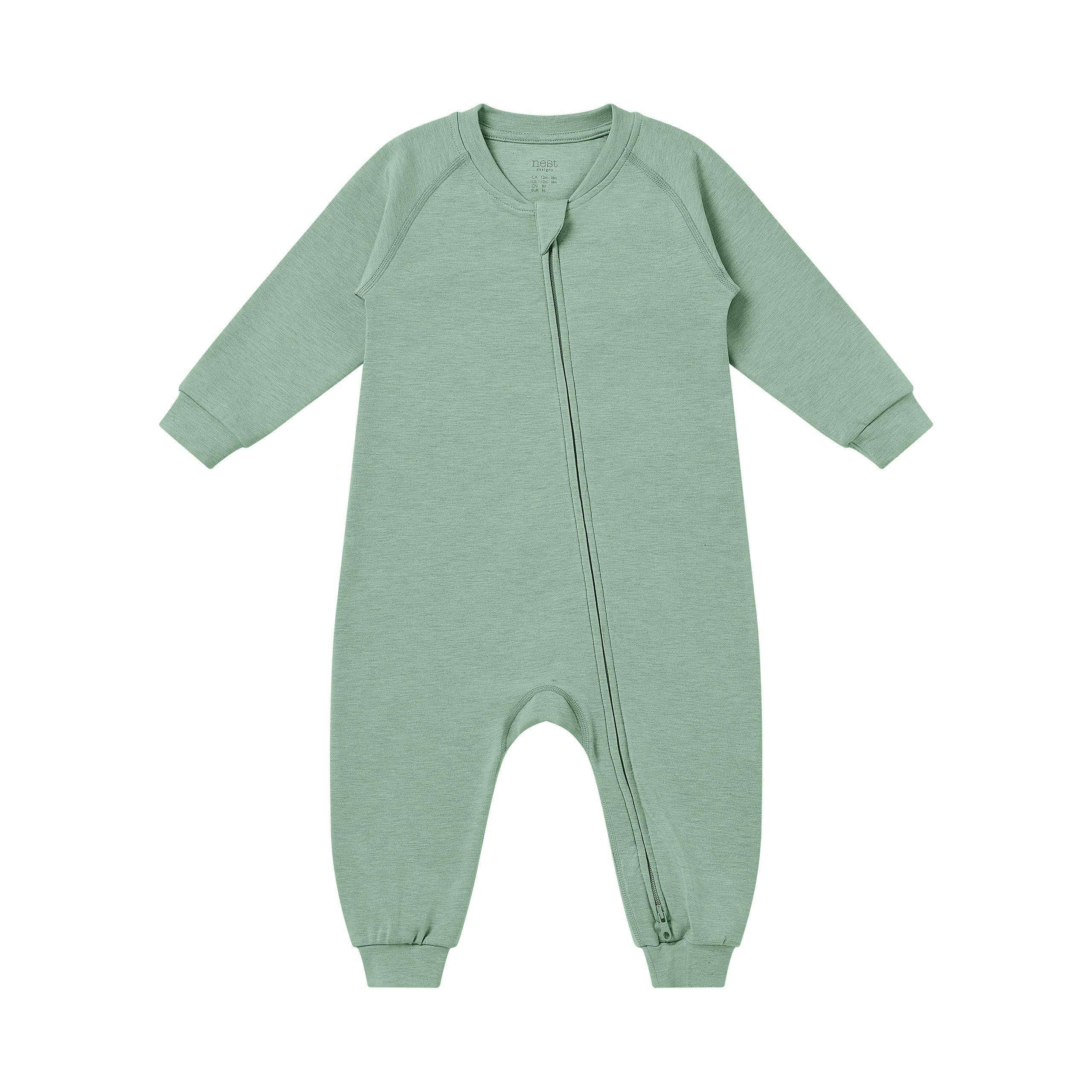 One-Piece Zip Footed