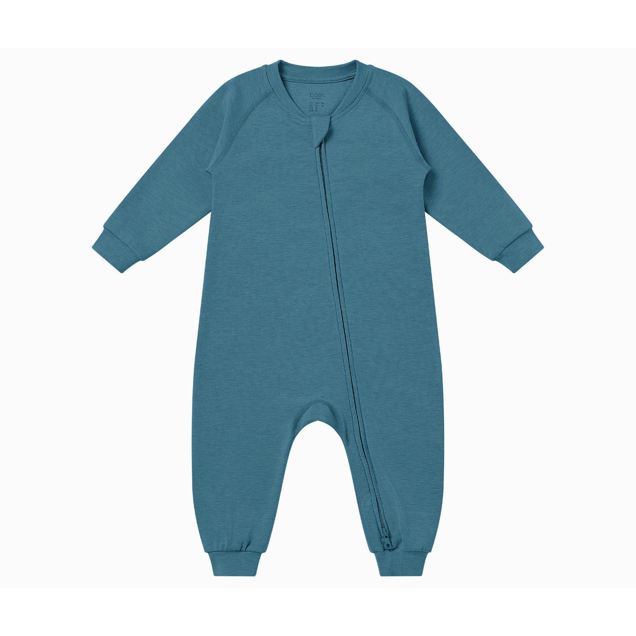 One-Piece Zip Footed