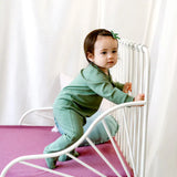 One-Piece Zip Footed