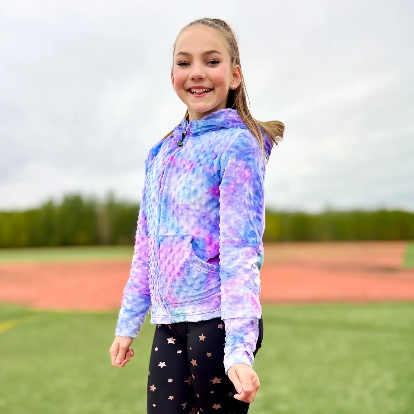 Turquoise Purple Pink Tie Dye