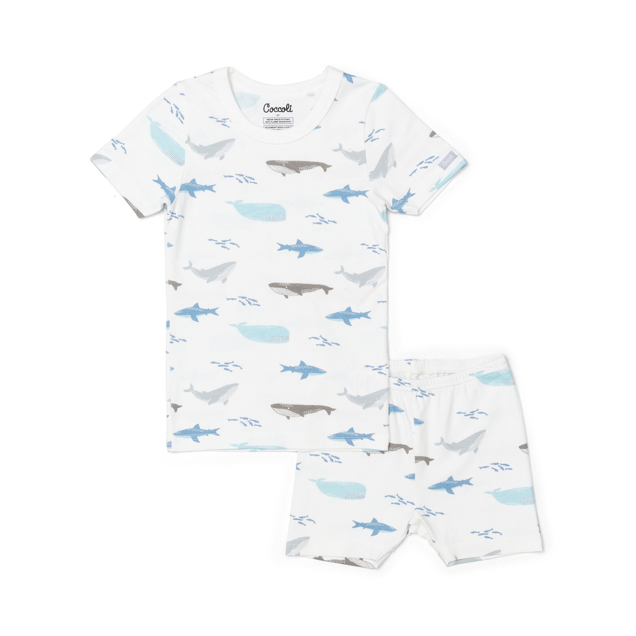 Coccoli Boys Short Sleeve Cotton-Modal Pyjama Set