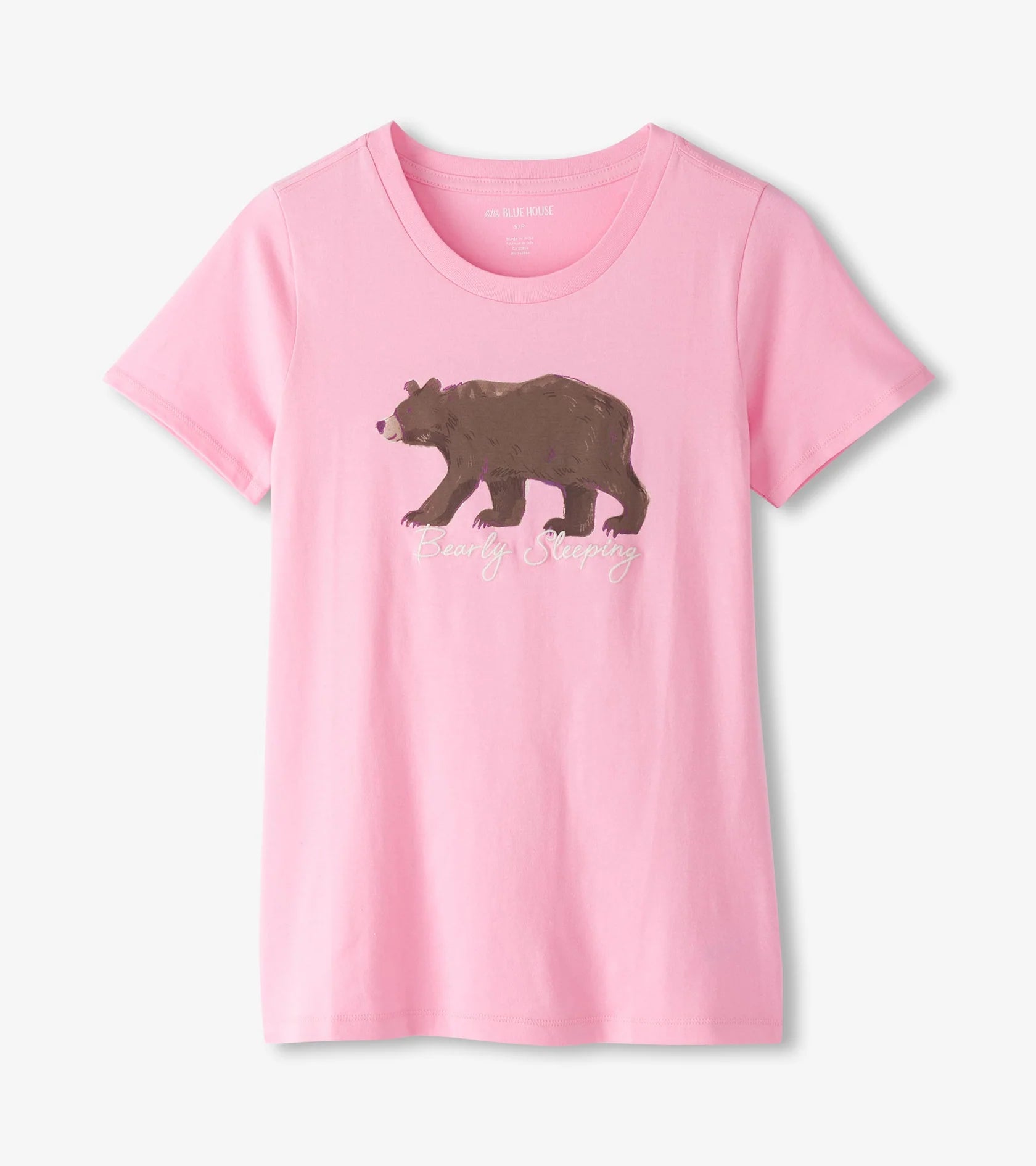 Little Blue House Women's Bearly Sleeping Pajama T-Shirt