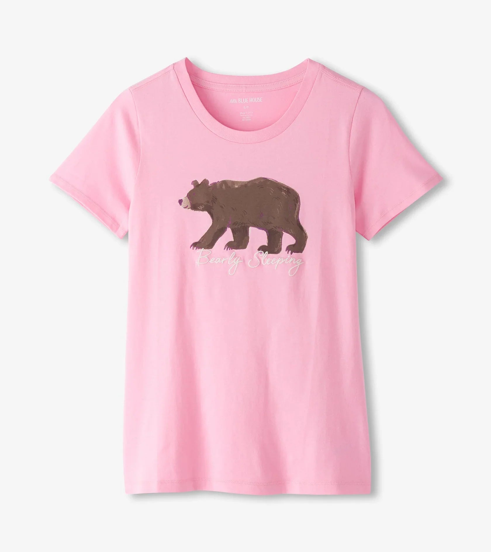 Little Blue House Women's Bearly Sleeping Pajama T-Shirt