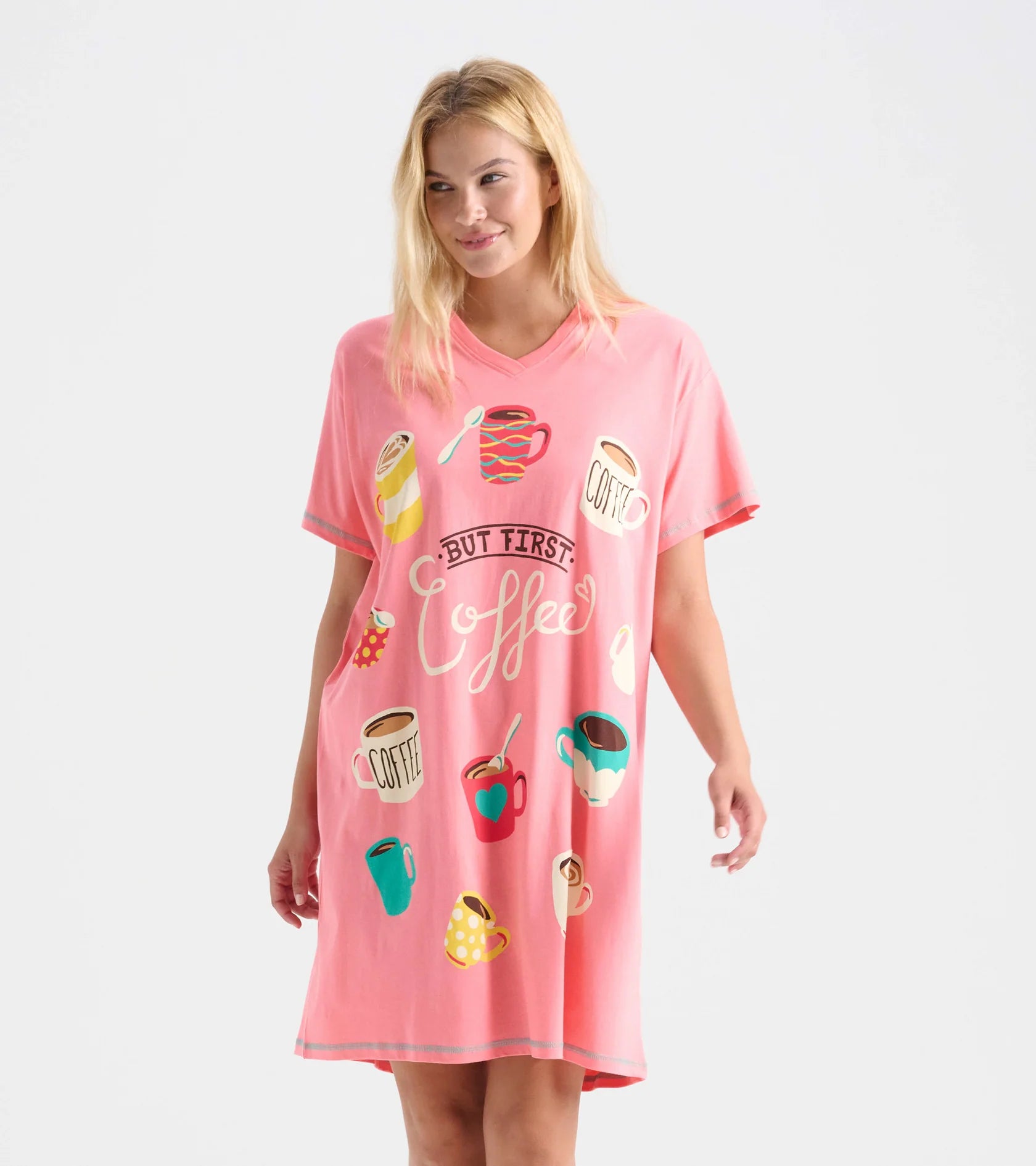 Little Blue House Cats Pajama Women's Sleepshirt