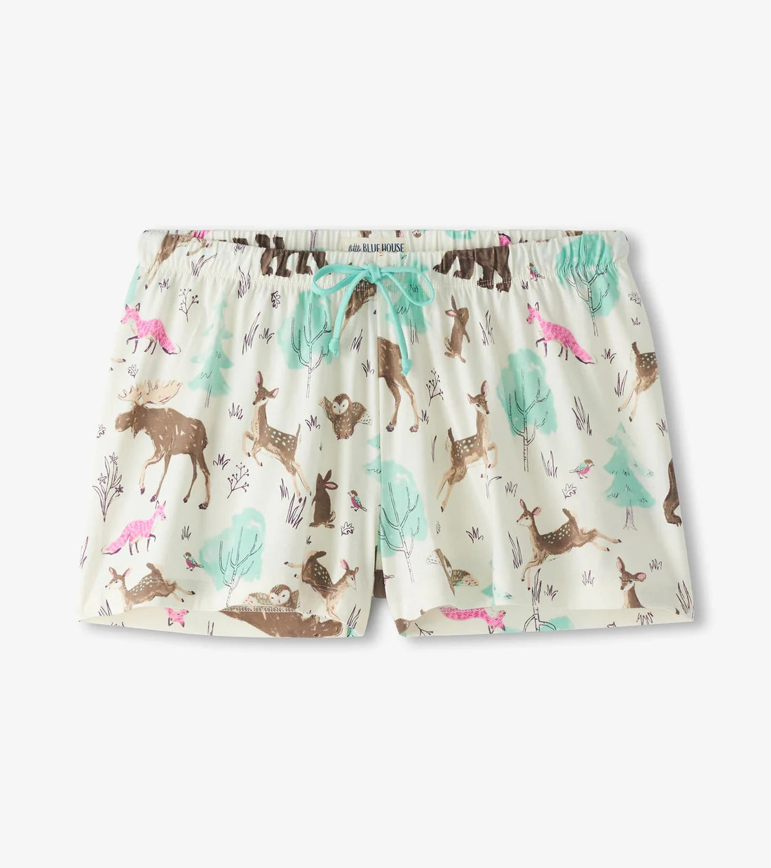 Little Blue House Women's Forest Animals Sleep Shorts