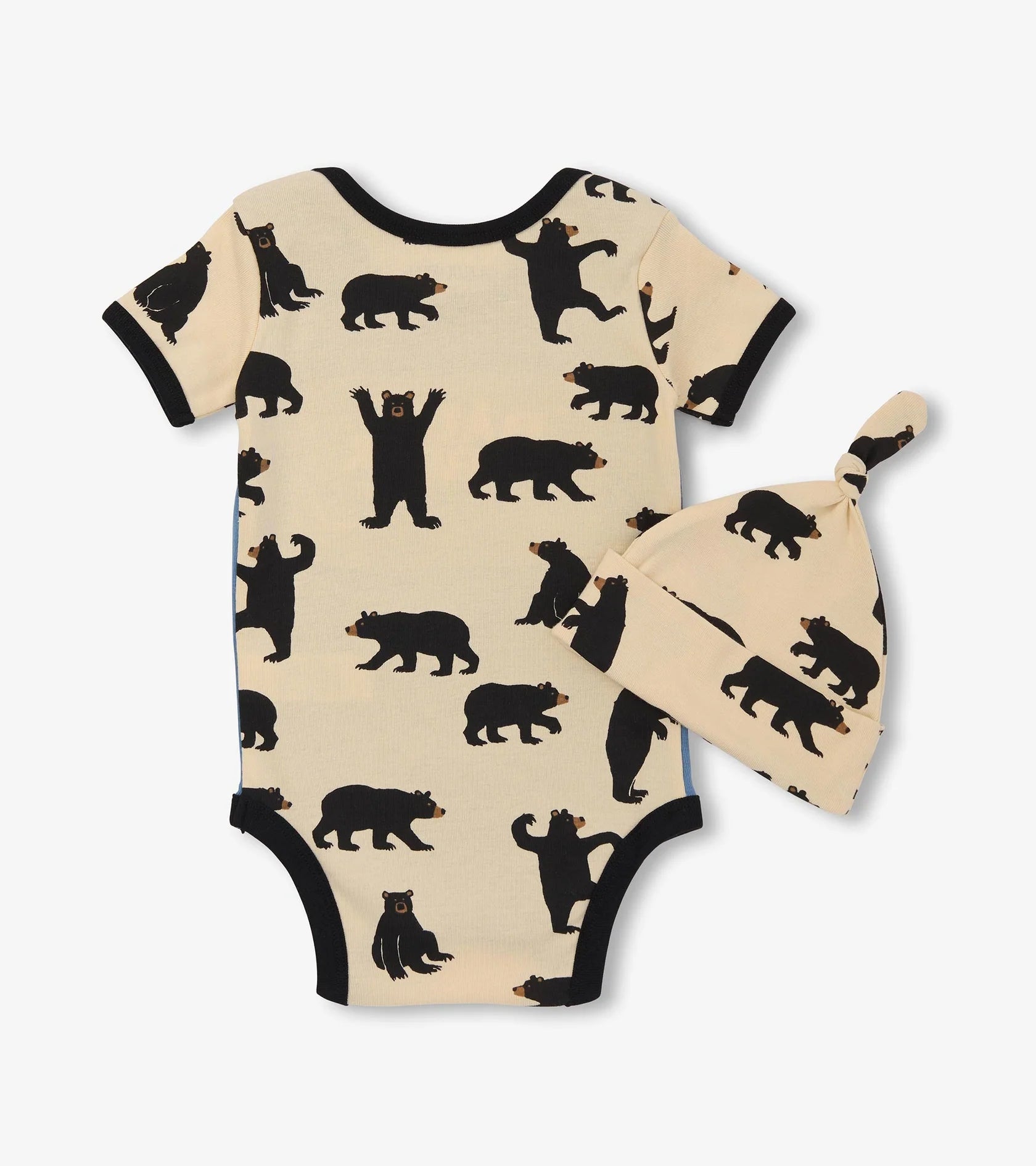 Little Blue House Baby Boys Blue Baby Bear Bodysuit & Hat