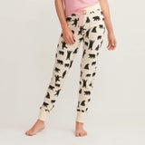 Little Blue House Bears On Natural Women's Sleep Leggings