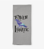 Little Blue House Raven Lunatic Tea Towel