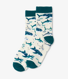 Toothy Sharks Kids Crew Socks