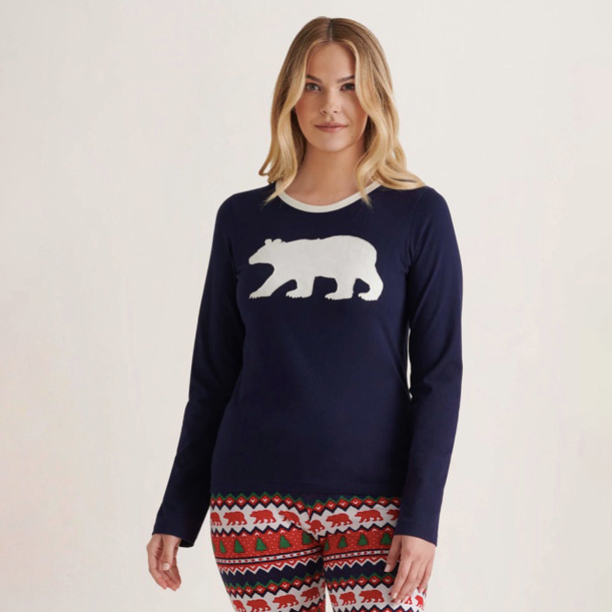 Little Blue House Polar Bear Women's Stretch Jersey Top