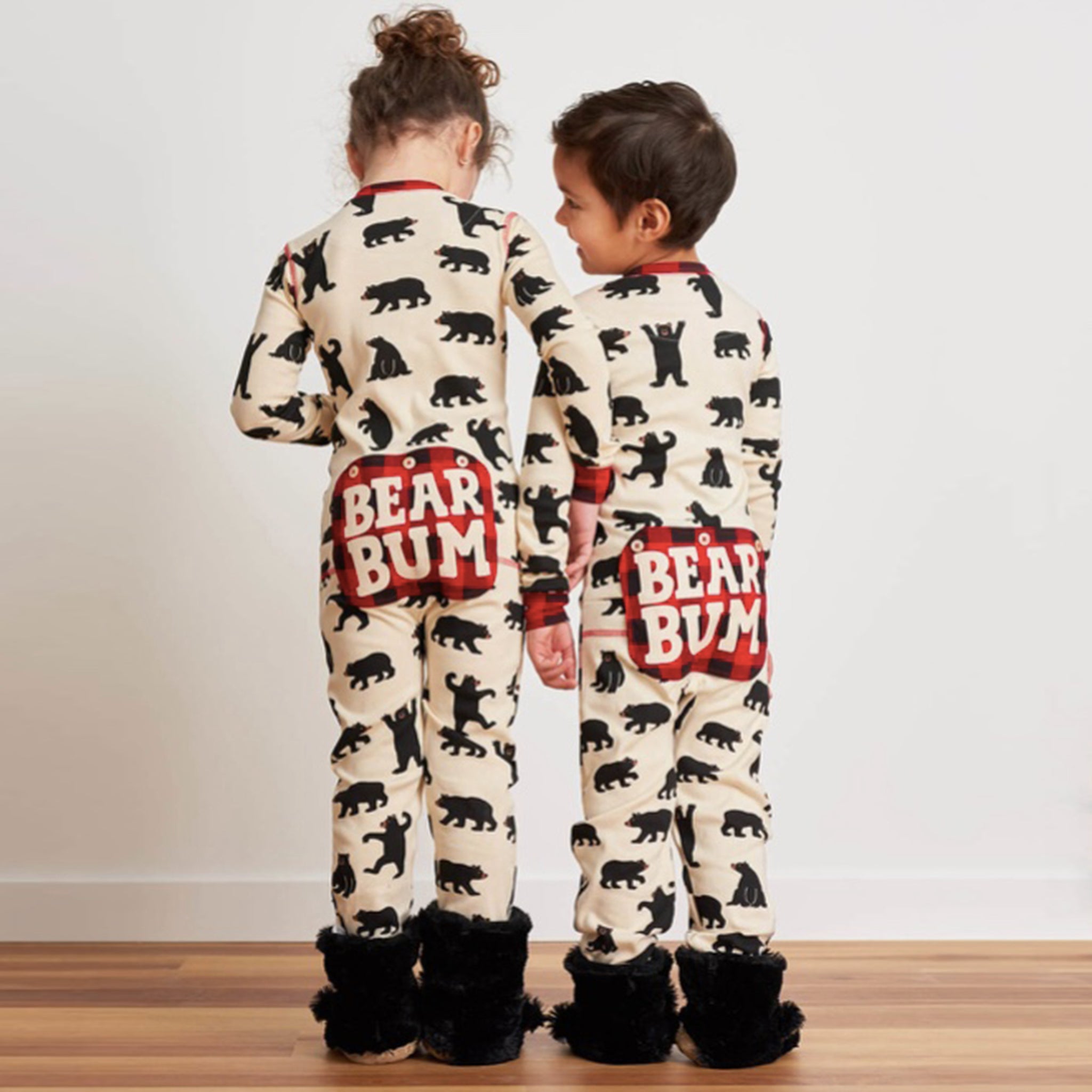 Black Bear Kids Union Suit