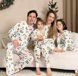 Silkberry Baby Women’s Long Sleeve Jolly Christmas Cars Print Pajama Set