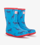 Hatley Blue Elks Packable Rain boots