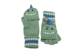 Flapjackkids Knitted Fingerless Gloves with Mitten Flap