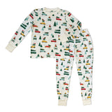 Silkberry Baby Women’s Long Sleeve Jolly Christmas Cars Print Pajama Set