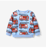 PatPat Childlike Vehicle Pattern Pullover