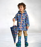 Hatley Boys Trucks Zip-Up Rain Jacket