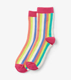 Rainbow Stripes Kids Crew Socks