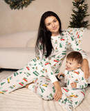 Silkberry Baby Women’s Long Sleeve Jolly Christmas Cars Print Pajama Set