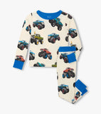 Hatley Boys Mega Monster Truck Bamboo Pajama Set
