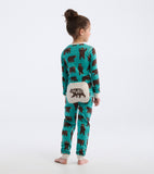Little Blue House Brown Bear Kids Union Suit