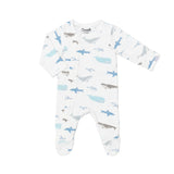 Coccoli Infant/Kid Boy Cotton-Modal Zipper Footie PZM5844-492