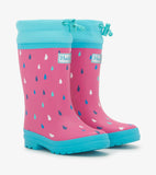 Hatley Tiny Drops Sherpa Lined Rain Boots