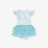 Posh Peanut Ruffled Cap Sleeve Tulle Skirt Bodysuit