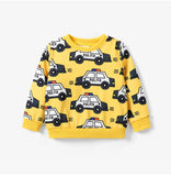 PatPat Childlike Vehicle Pattern Pullover