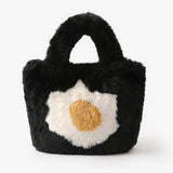 PatPat Plush Handbag with Egg Flower Pattern