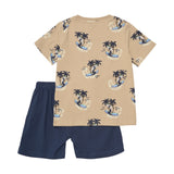 Minymo Surfing Shark Boys T-Shirt + Short Set AOP