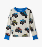 Hatley Boys Mega Monster Truck Bamboo Pajama Set