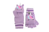 Flapjackkids Knitted Fingerless Gloves with Mitten Flap