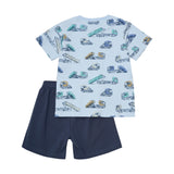 Minymo Tractor Boys T-Shirt + Short Set AOP