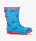 Hatley Blue Elks Packable Rain boots