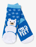 Little Blue House Snow Bear Kids Crew Socks