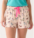 Little Blue House Women's Cute Pups Pajama Shorts In A Bag