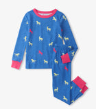 Hatley Girls Unicorn Glow Pajama Set