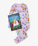 Hatley Uni the Unicorn Pajama Set With Book