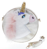 Doe A Dear Unicorn Metallic Round Purse