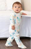 Silkberry Baby Bamboo Footed Sleeper with Zipper