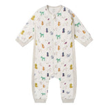 Nest Designs Bamboo Cotton Jersey Long Long Sleeves Quilted Romper