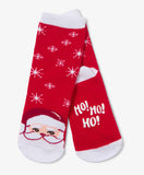 Little Blue House Cheerful Claus Kids Socks