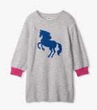 Hatley unicorn easy sweater dress