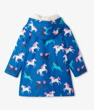 Hatley Prancing Horses Colour Changing Sherpa Lined Splash Jacket